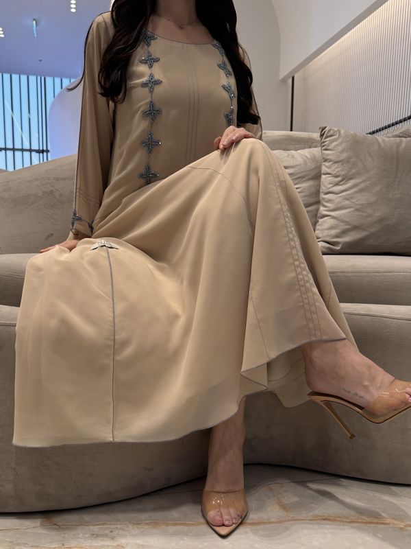 2 Pc Chiffon Handmade Embroidery